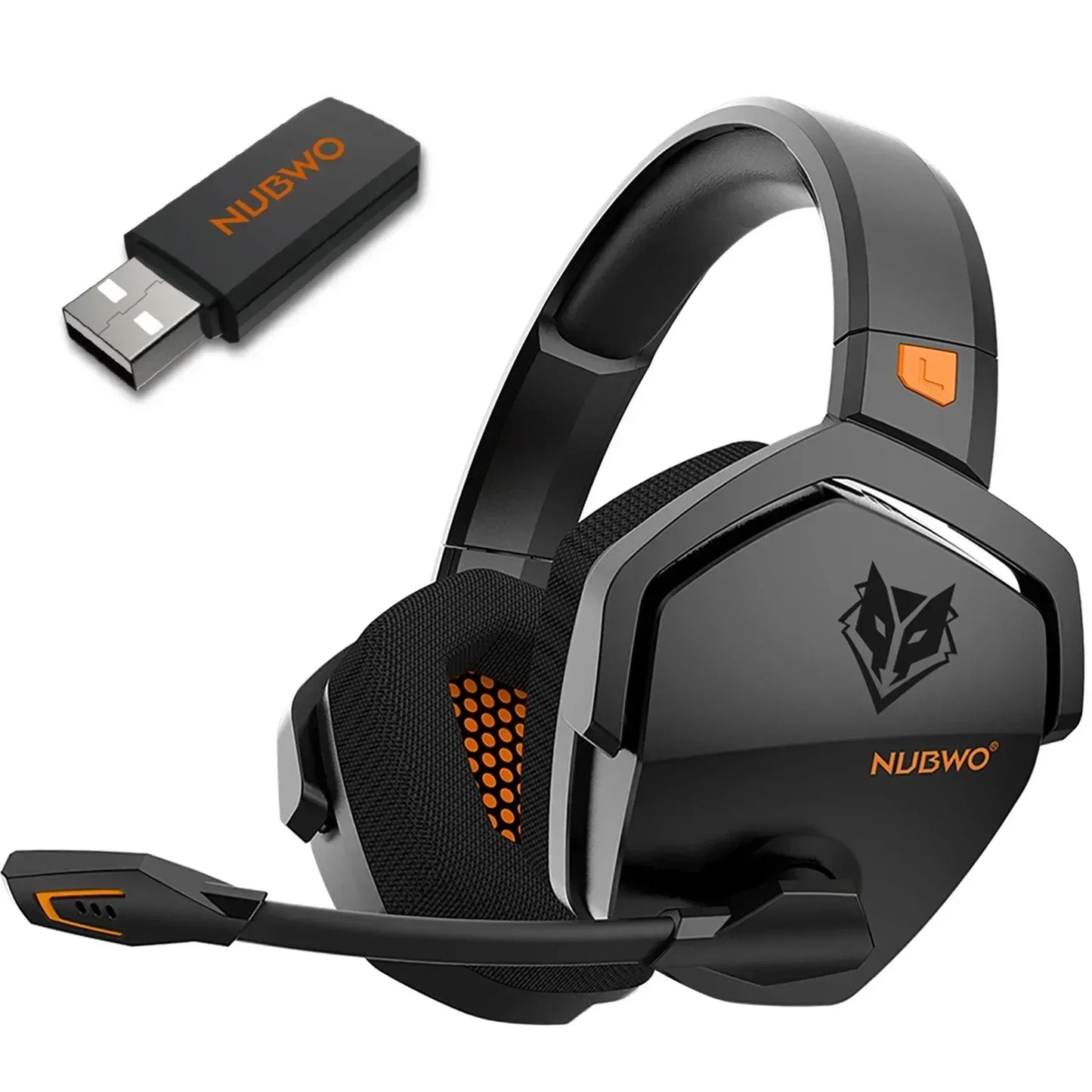 Dual Wireless Gaming Headphones 2.4GHz Bluetooth 5.3 Headsets Gamer with Microphone