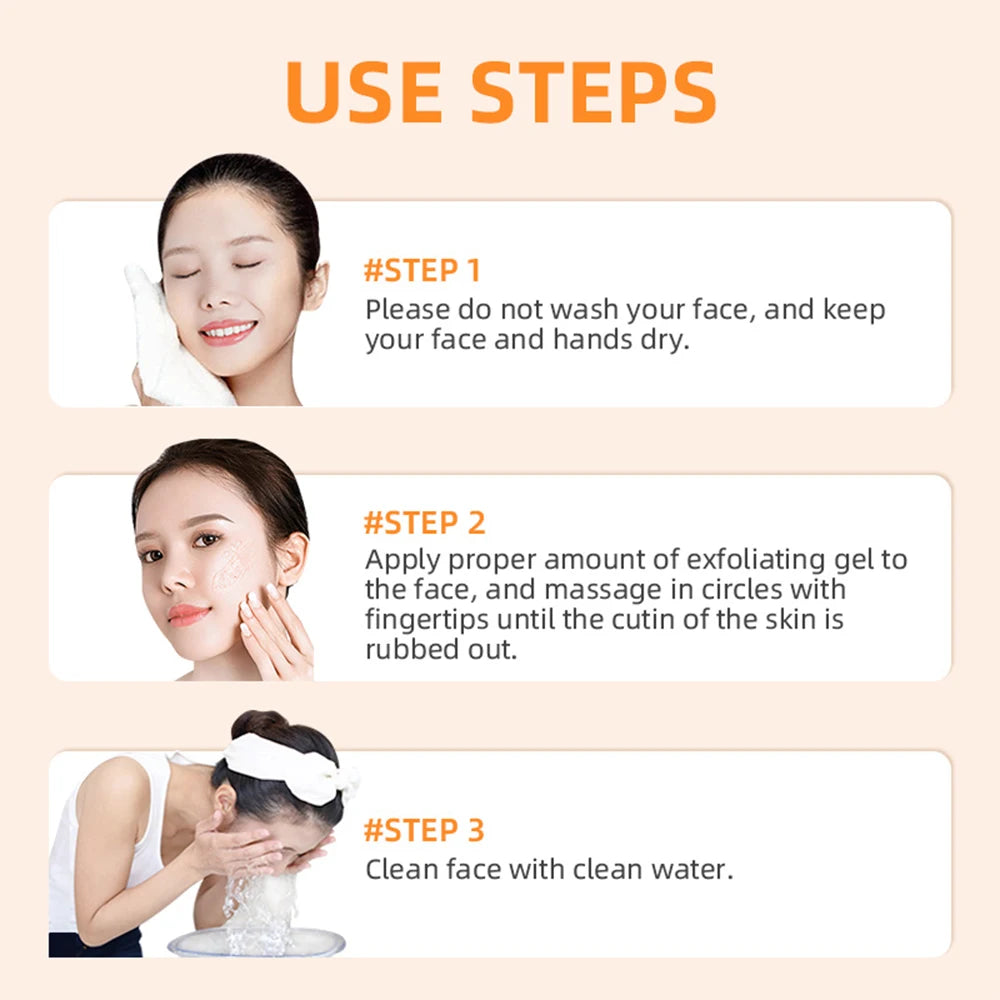 Orange Exfoliating Gel Dead Spot Remover Brighten Peeling