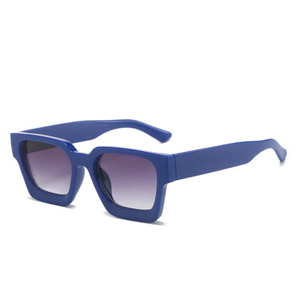 Square Luxury Retro Green Brand Designer Sun Glasses