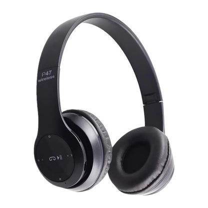 Stereo P47 Wireless Headphones Bluetooth 5.0 Earphones Foldable Bass Helmet