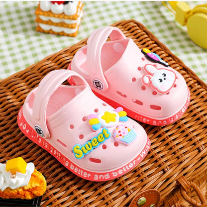 Kids Summer Cartoon Cave Hole Sandals