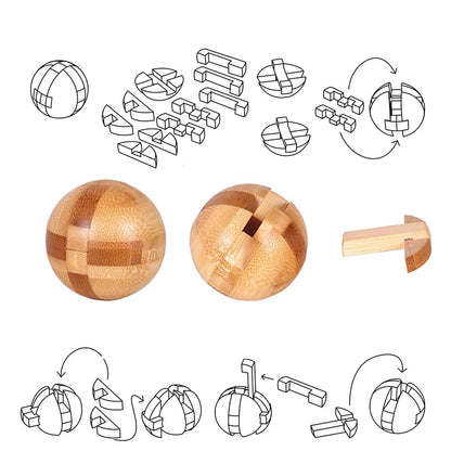 Kong Ming Luban Lock 3D Handmade Toy