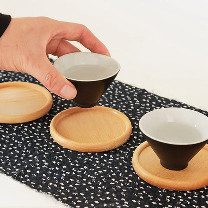 1PCS Solid Walnut Wood Coaster