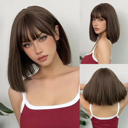 Short Layered Synthetic Wig