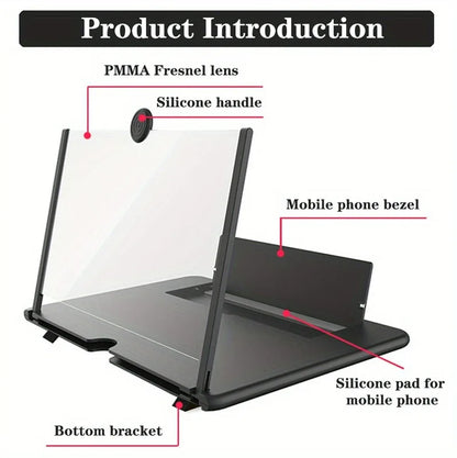 Universal 10/12 inch HD Mobile Phone Screen Amplifier Anti-Blue Light Eye Protection