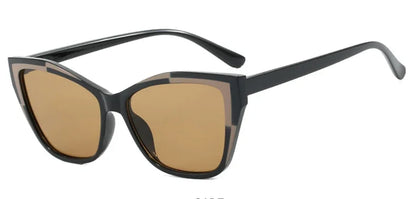 Vintage Square Cat Eye Rectangle Sunglasses