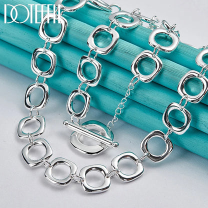 925 Sterling Silver Round Chain Necklace Jewelry