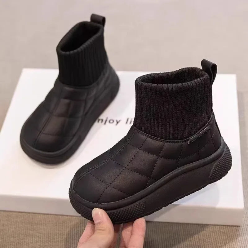 Snow 2-18 Years Old Padded Thickened Cotton Soft Non-slip Kids Sock Boots