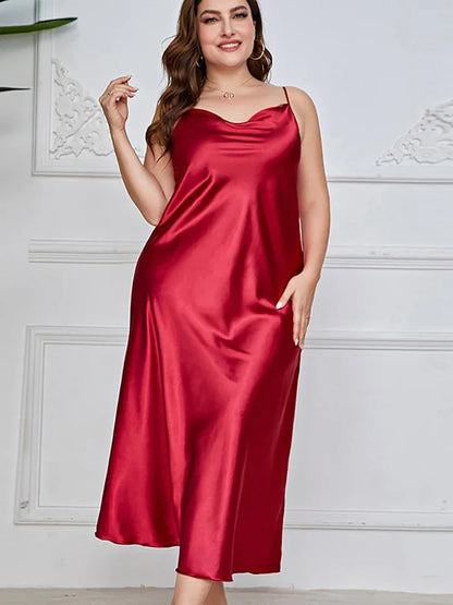 Ice silk sleepwear imitation silk sexy