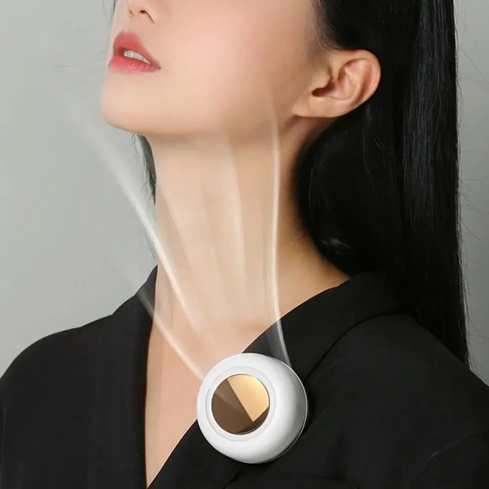 Portable Silent Fan Mini USB Rechargeable Bladeless Electric Clip-on Fan