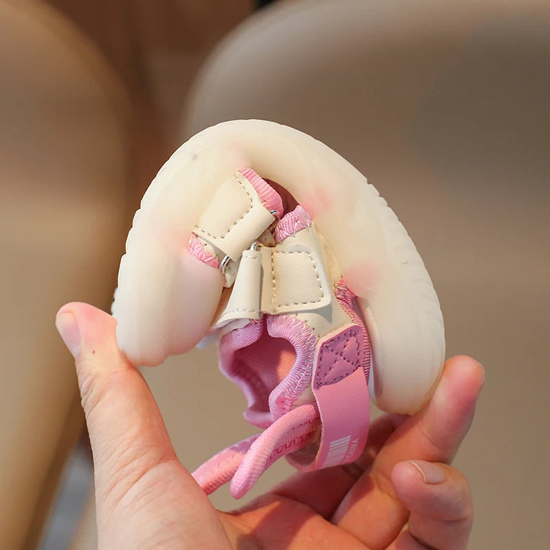 Cartoon Greenish Pink Soft Boys Girls Shoes