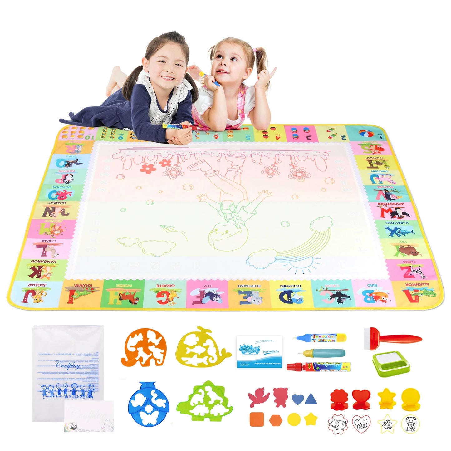 100x80CM Magic Water Drawing Mat Doodle Toys