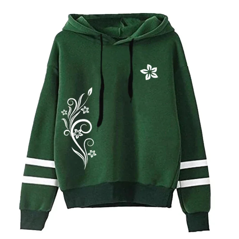 Outdoor Autumn Winter Hoodies Casual Stripe Sweatshirt Jogging