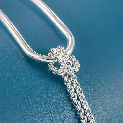 925 Silver Minimalist Geometric Bracelet