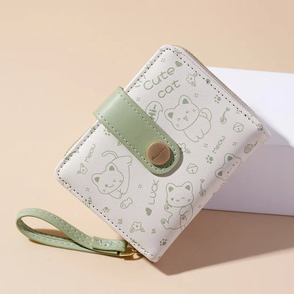 Japanese Cat Card Holder Wallets