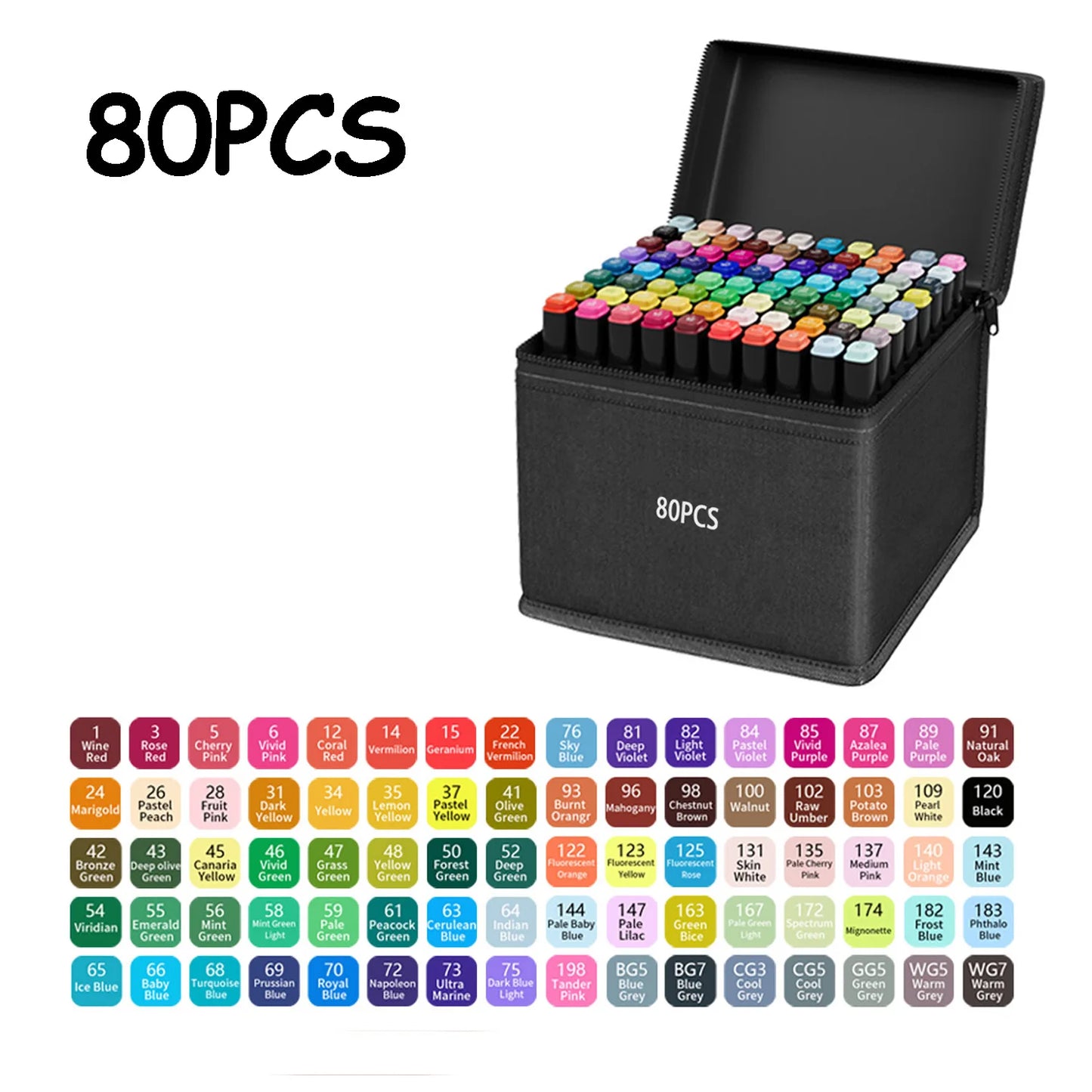 24/48/80/120/168/262 Colors Professional Drawing Markers
