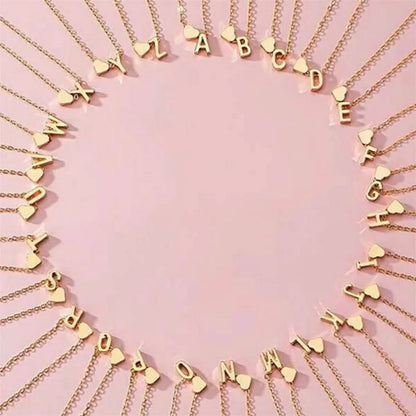 Letters English Initial Letter Heart Bracelet
