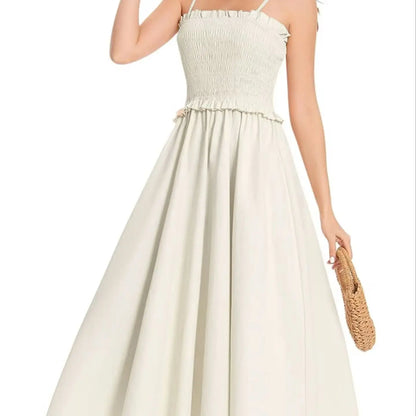 French Holiday Style Elegant Strap Cross-Border Dress