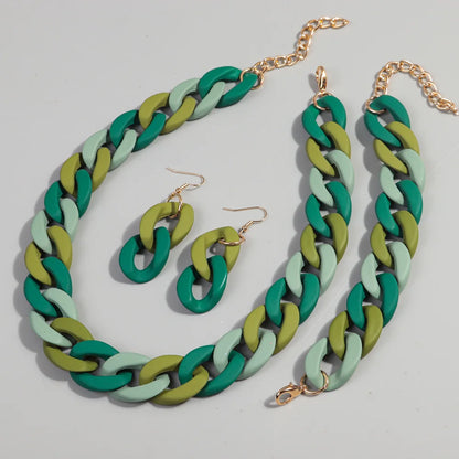 Fish Sheep Acrylic Chunky Chain Choker Necklace