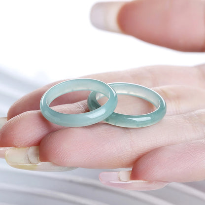 1 Pc Natural Crystal Stone Energy Healing Ring