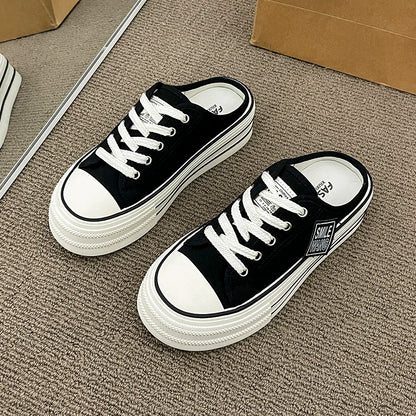 Thick Canvas Bottom Sneakers