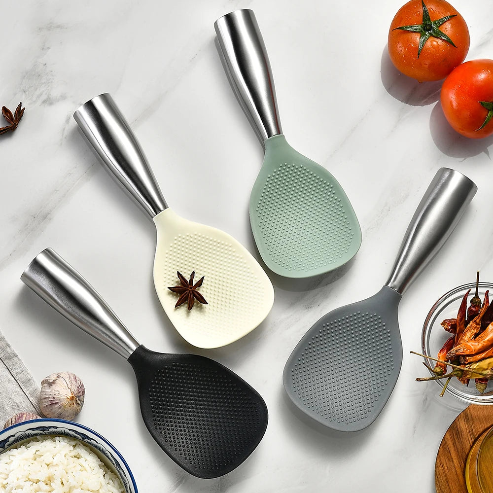 1Pcs Silicone Non-stick Cooking Spoon