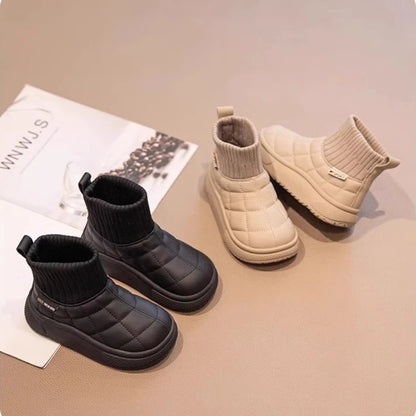 Snow 2-18 Years Old Padded Thickened Cotton Soft Non-slip Kids Sock Boots