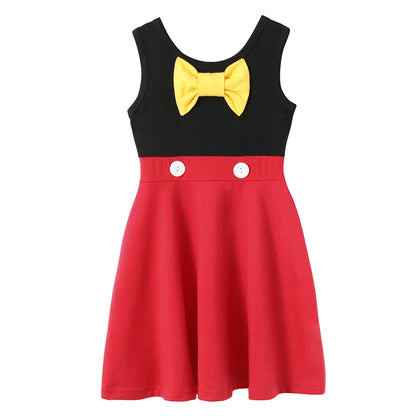 2-10Years Girls Sleeveless Butterfly Flower Dress