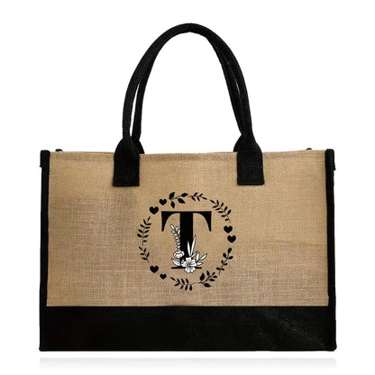 Large Capacity Grocery Letter Pattern Bags