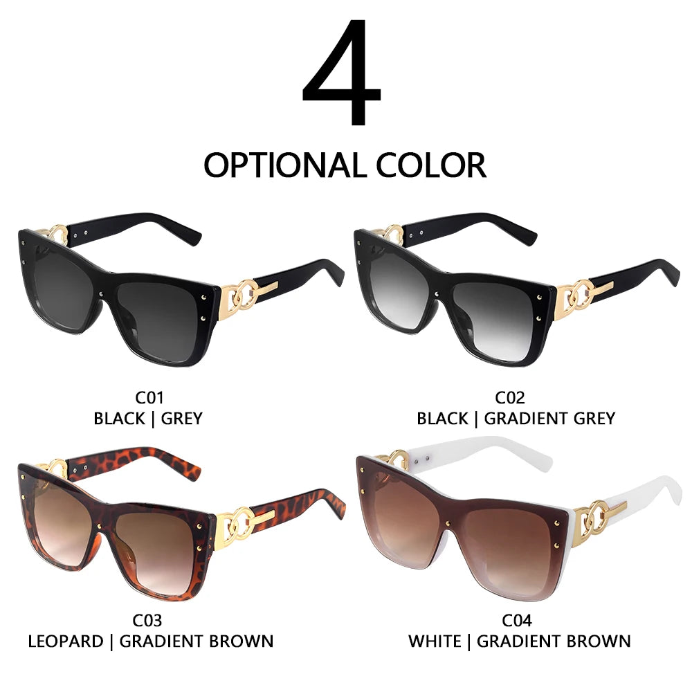 Big Frame Cat Eye UV400 Sunglasses