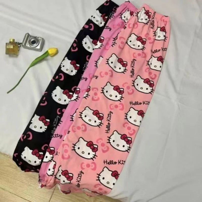 Hello Kitty thin loose casual pants cartoon Pyjamas