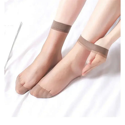 Transparent Nylon Short Ankle Silk Socks
