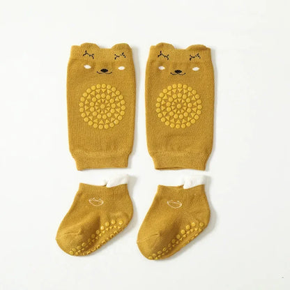 Crawling Safety Pads Socks Set