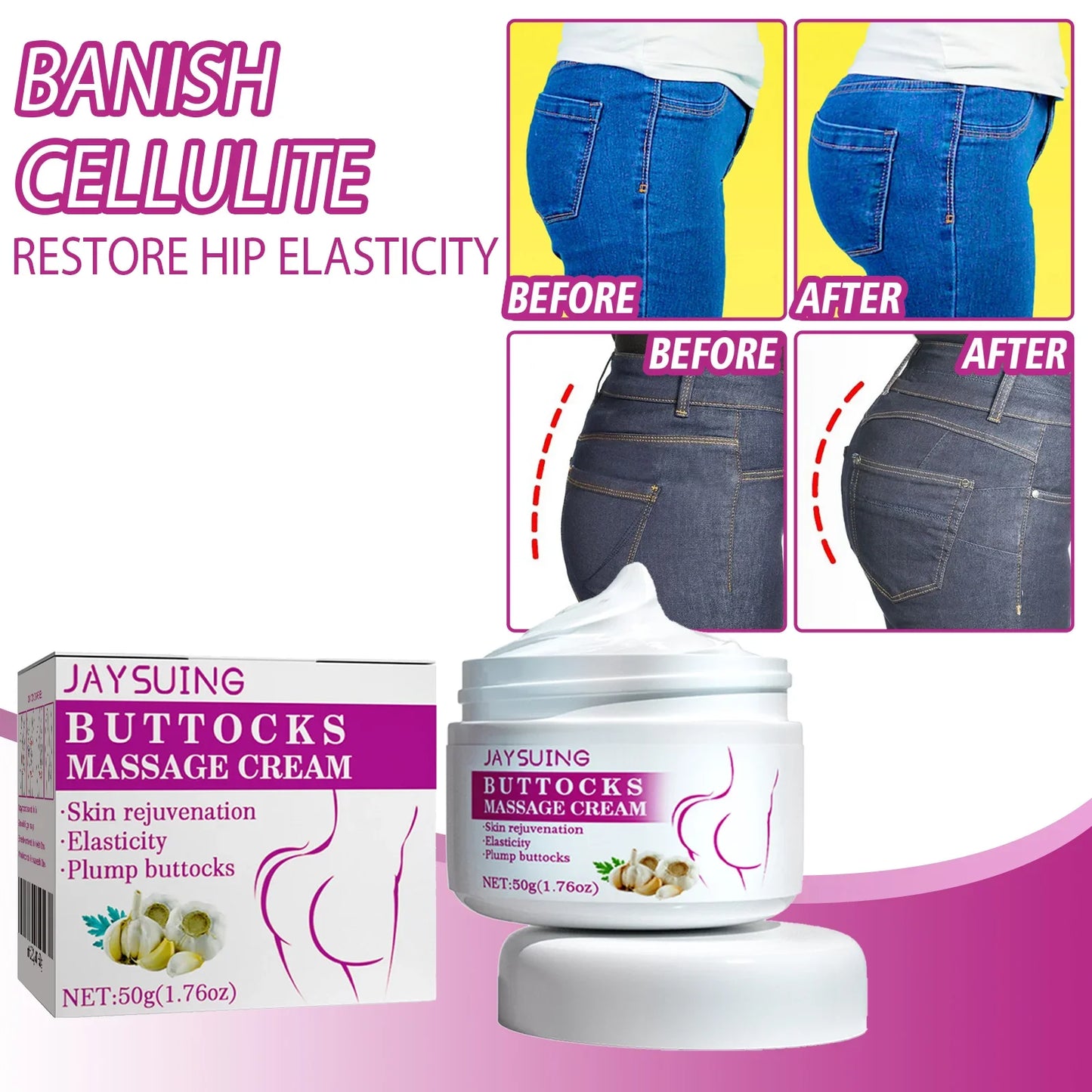 كريم جايسونغ لشد الأرداف بزيت عطري كبير