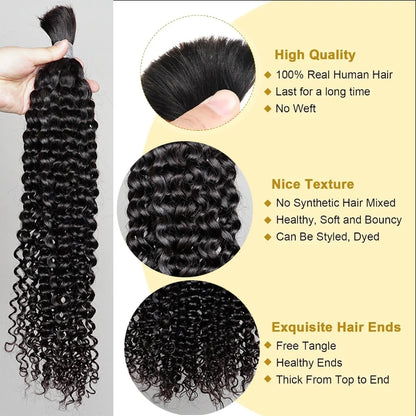 100% Human Hair Bulk Extensions