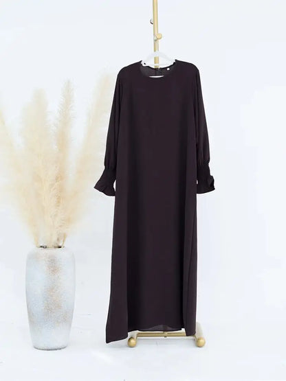 Jersey Solid Modest Under Abaya Islamic Robe