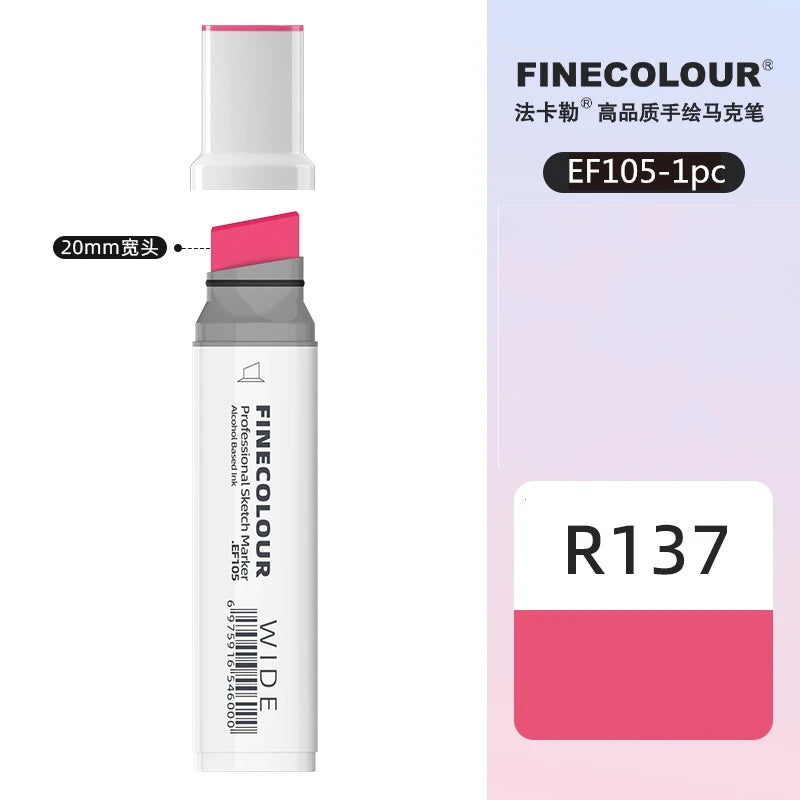 Finecolour 20mm Wide Markers Alcohol Line Sketching Art Markers Pen