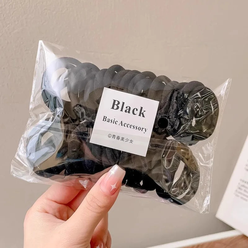 50PCS Colorful Ealstic Nylon Hair Bands