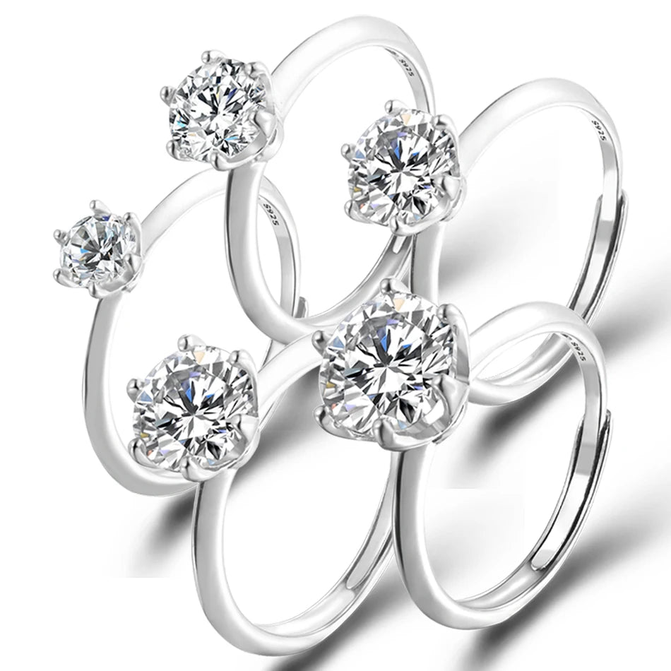DANA Moissanite Solitaire Rings