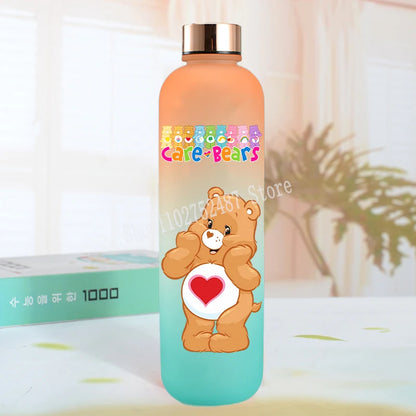 Cute Care Bears Water Bottle Outdoor Sports Kawaii Cup