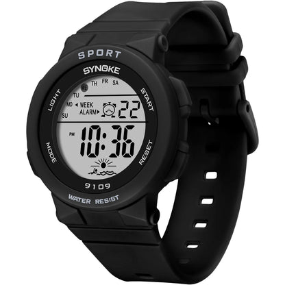 50M Waterproof Silicone Student Digital Watches