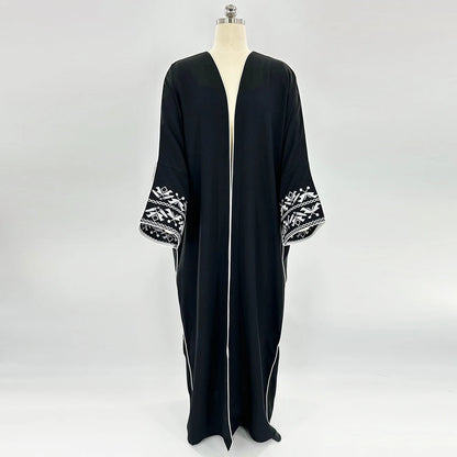 Classic Abaya Hijab Dress Kimono Coat Moroccan Caftan