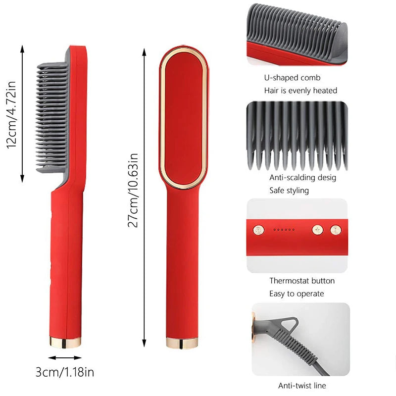 Hair Straightener Professional Hairstyle Brush