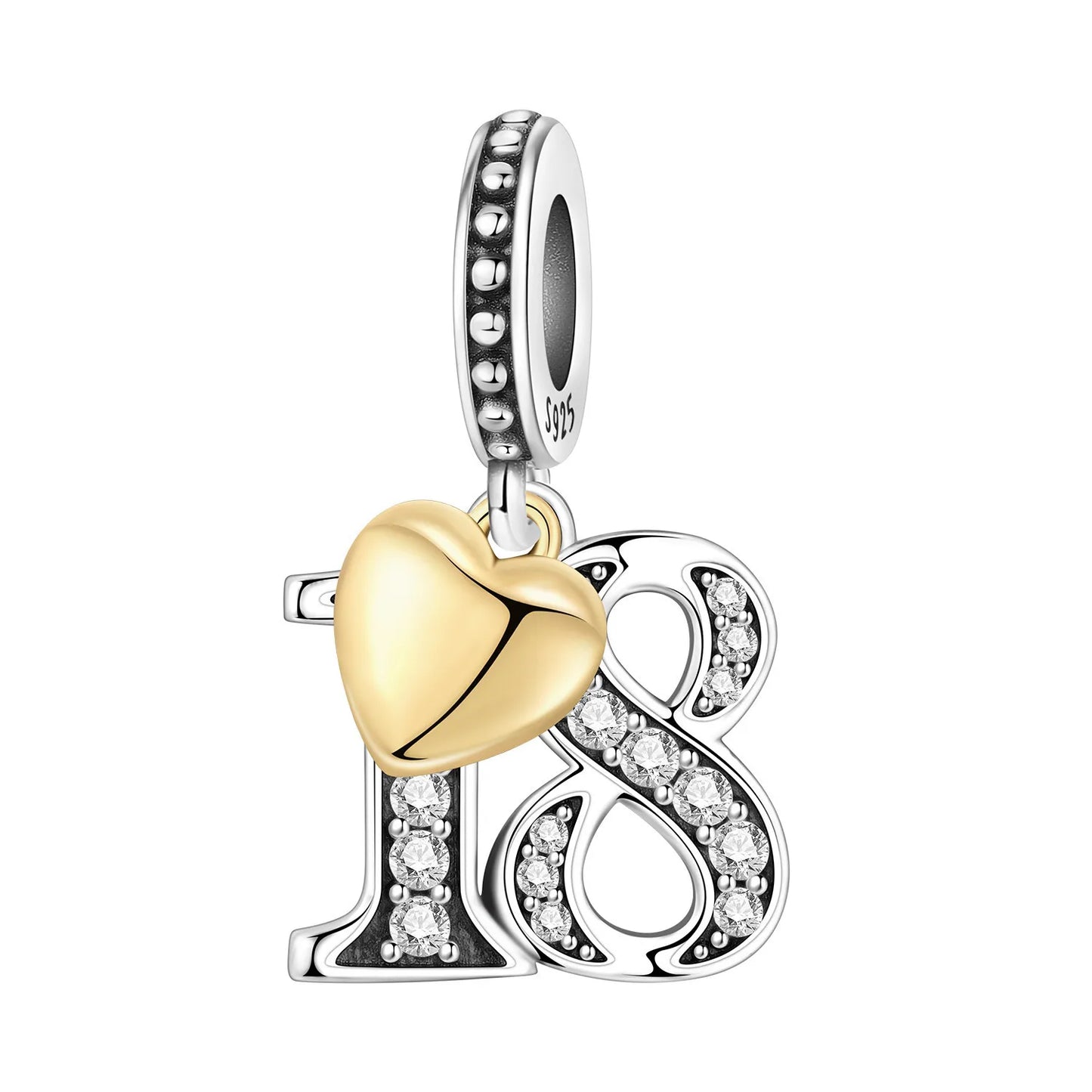 925 Sterling Silver Zircon Butterfly Letter Bracelet