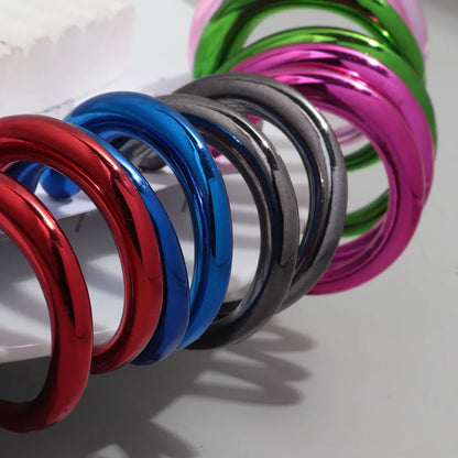 FishSheep Trendy Acrylic Geometric Circle Hoop Earrings Set