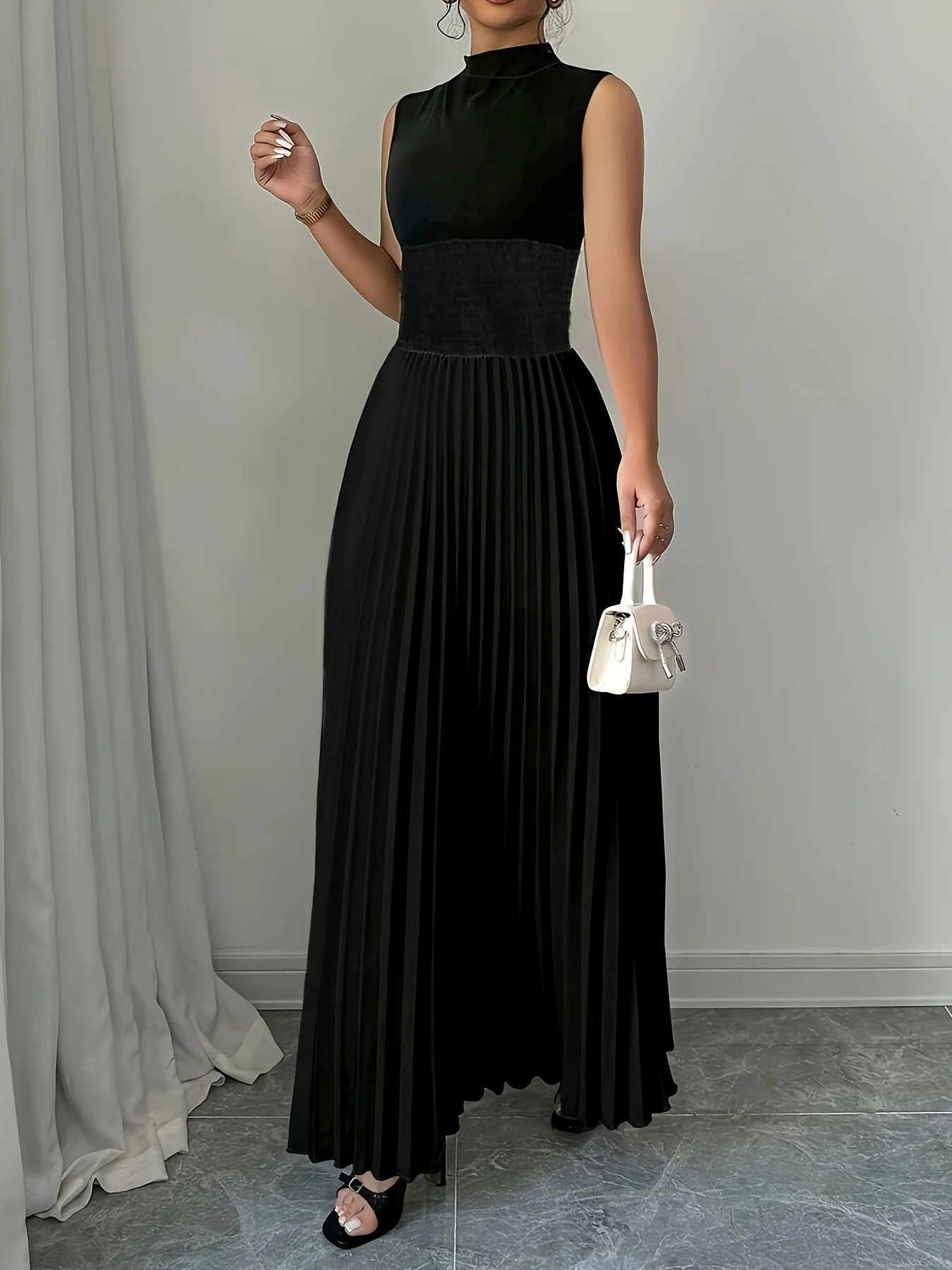 Oversized Woven Bohemian Maxi Dress