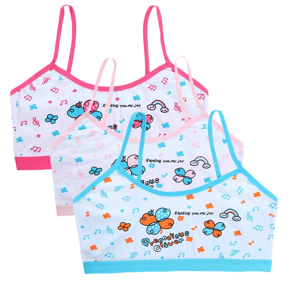 Teenage Girls Vest Bras Cartoon Panda Underwear