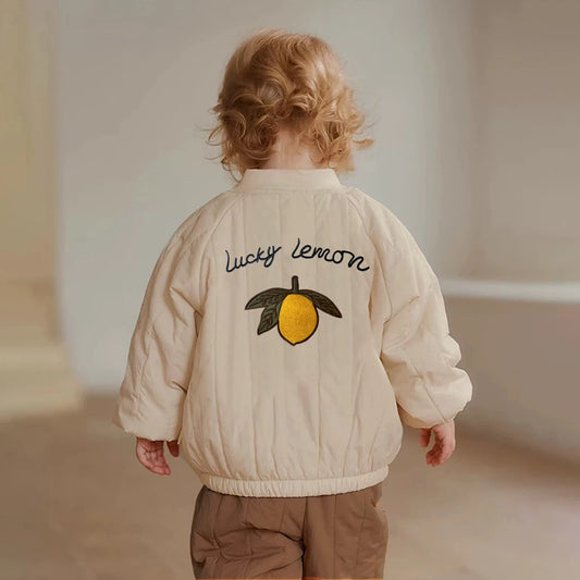 1-6Y Spring Thickened Cotton Baby Warm Coat Toddler Jacket