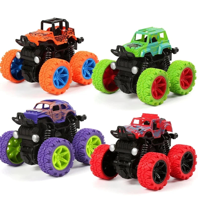 Car Four-wheel Drive Off-road Vehicle Stunt Dump Cars Double-Side Toy