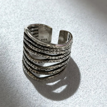 Sam Panda 925 Sterling Silver Simple Vintage Big Ball Ring